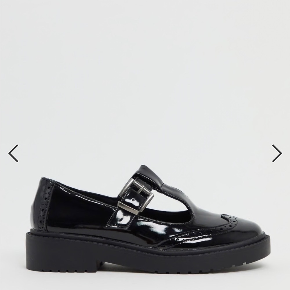 Black Patent Mary Jane Loafers